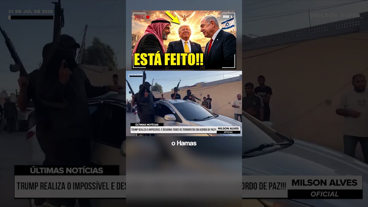 TRUMP REALIZA O IMPOSSÍVEL e desarma todos os terroristas em ACORDO DE PAZ!!!