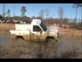 CHEVY TRUCKS HITTING TRACTOR TIRE PITS!!! BREAKING PARTS AND OVERHEATING