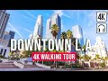 Downtown LA Walking Tour (Los Angeles) - [Immersive Sound - 4K/60fps]
