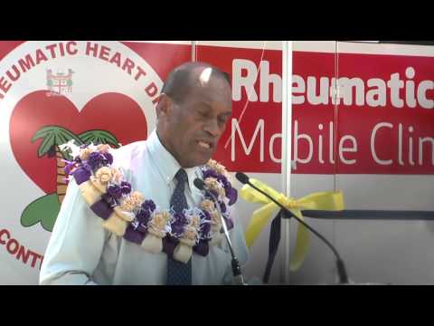Fijian Health Minister launch RHD mobile clinic