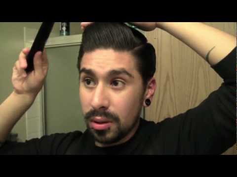 how to train guys hair to go back