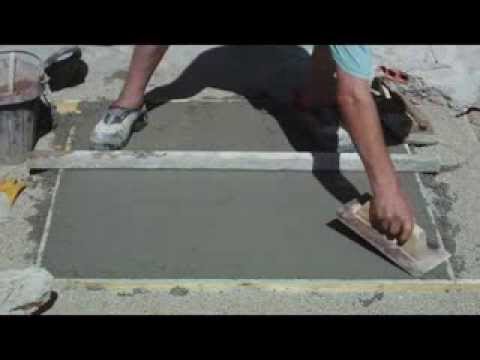 ENLUCIDO - Pavimento de hormigón enlucido y abujardado, Vídeo nº 113.