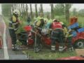 Aanhangwagen schiet los,auto ongeluk ongeval n305