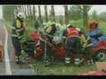 Aanhangwagen schiet los,auto ongeluk ongeval n305