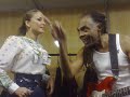Gil e Claudia Leite ensaiam Vamos Fugir no camarim Gil e Claudia Leite ensaiam Vamos Fugir no camarim