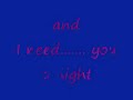 The Backstreet Boys - I Need You Tonight (Lyrics)