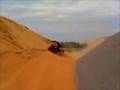 MJ ridin sidewayz on a dune
