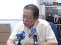Media Conference Statement by DAP Parliamentary Leader and MP for Ipoh Timor Lim Kit Siang on ISA arrests of Teresa Kok, Raja Petra Kamaruddin and  Tan Hoon Cheng held  at DAP PJ HQ.Saturday, 13th September 200811.30 am:Call on Abdullah to withdraw from the precipice of a new Malaysian dark age  release Teresa, RPK and Tan from ISA immediately and cancel the show cause notice to three newspapers.Lim Kit SiangDAP Parliamentary Leaderand MP for Ipoh Timorhttp://blog.limkitsiang.com/Camera: Mohd Kamal IshakEditing: Indrani Kopal