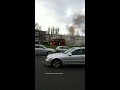 London bus on fire