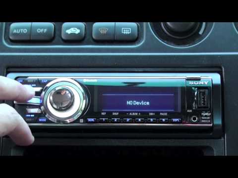 how to change time on sony xplod cd player