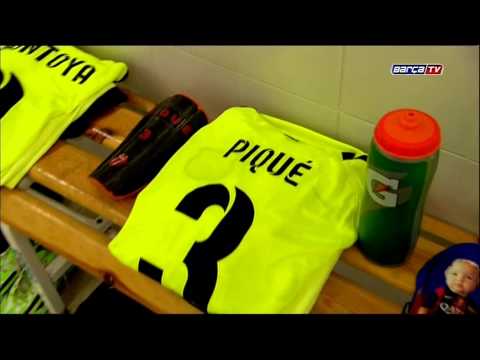 El vestuario visitante del Almería-Barça