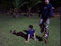 este es mi amigo Aldo con su fallido front flip