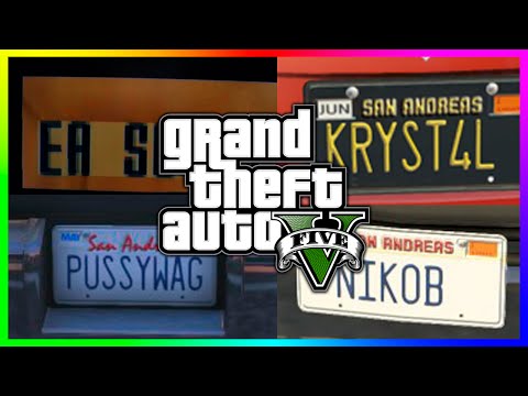 how to get more license plates in gta v