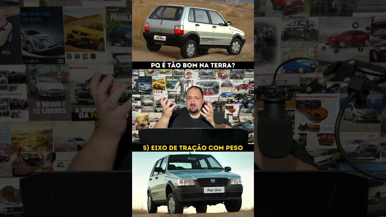 Apesar de ser algo comum, o peso maior no eixo de tração ajuda muito o carro a ter mais tração.