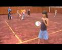 Romania kids playing hockey
