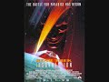 now this is the final time the klingon theme that goldsmith created would appear in the next generation films. it wouldn't be used for nemesis, and it would barely be heard in this score for insurrection. to be honest i wasn't even sure if i should even upload this song because of how brief the theme in played. it really makes a small appearance in this track and the entire score. it appears twice during the film and once on the commercial album. the bootleg that i have allows you the hear the theme twice but both times are very brief. now this is off the commercial album and the theme makes it's presence known at the 2:25 mark and lasts until the 2:28 mark, and i'm not joking. i suppose there weren't to many moments for worf to shine and it's understandable but it's a shame that it wasn't used more in the film. this theme appears in the film during scene when worf destroys one of the robotic drones with his gun and says to picard 