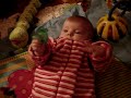 Fiona with her pacifier