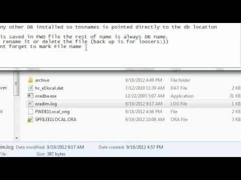 how to recover oracle password