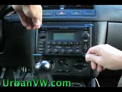 how to remove vw golf radio