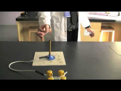 how to properly ignite a bunsen burner