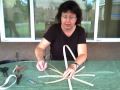 Basket Weaving Video #13--Beginning the Berry Basket--Twining the Base of a round basket