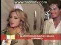 Silvia Navarro y su novio.
