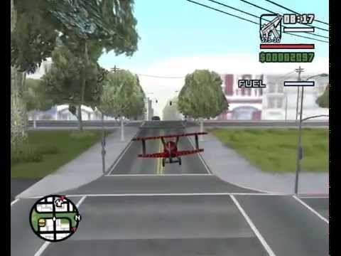 how to control plane in gta san andreas