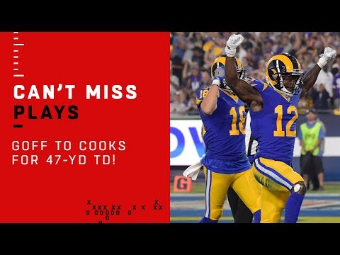 Video: GOFF IS COOKIN!!! 47-Yd TD Bomb from Goff to Cooks