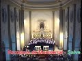 l'escolania va acabar el concert de 26 de juny de 1998 a sant carles de la r�pita interpretant la salve a santa maria de la r�pita, lletra de joan torn� i m�sica de j. amela, sota la direcci� de jordi-agust� piqu� amb vicen� prun�s al piano