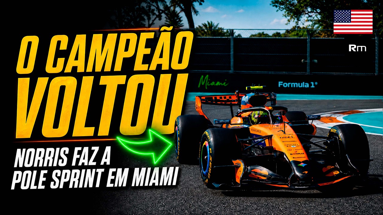 🚨 NORRIS DETONA MERCEDES E FAZ A POLE DO SPRINT QUALI GP MIAMI! #f1