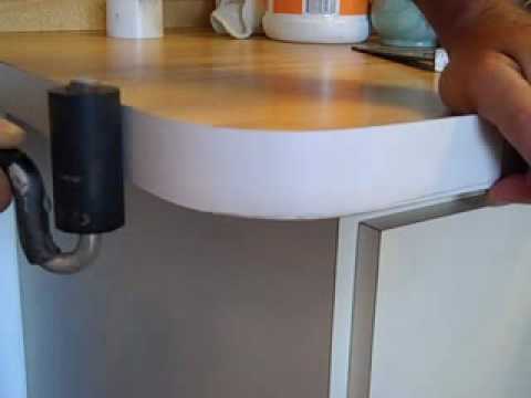 how to fit worktop edging strip