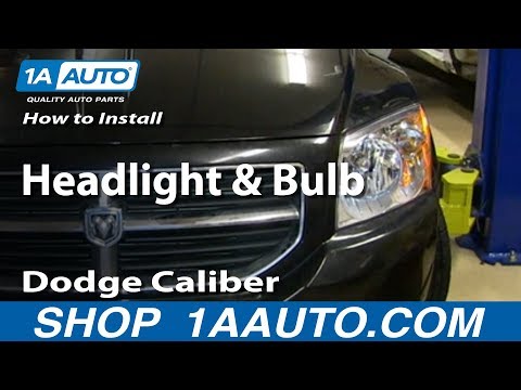 How To Install Change Headlight and Bulb 2007-12 Dodge Caliber