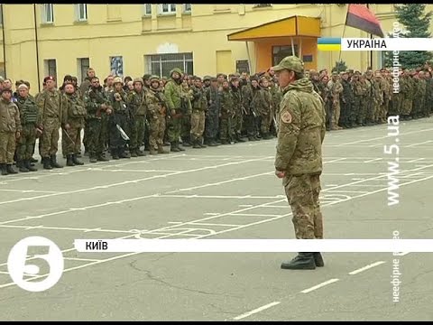 Майдановский батальон нацгвардили вернуля в Киев на ротацию (видео)