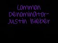 Common Denominator-Justin Bieber{Lyrics}