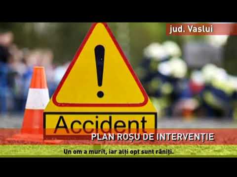 Plan roșu de intervenție, în cazul unui accident grav produs în județul Vaslui