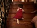 Baby Arielle going down and up the stairs~!