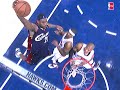 LeBron James Charges in for a Hard One-Handed Slam