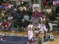 LeBron James Charges in for a Hard One-Handed Slam