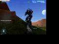 My friend playing Halo on the PC