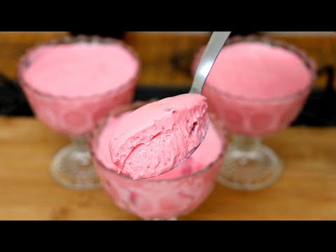 INCRÍVEL SOBREMESA DE MORANGO SEM LEITE CONDENSADO E CREME DE LEITE