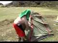 Jellypants Erecting a Tent