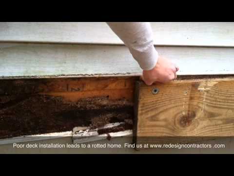 how to properly attach a deck to a house