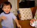 Haurn singing to Kaiden - 2 Yrs 11 Mths