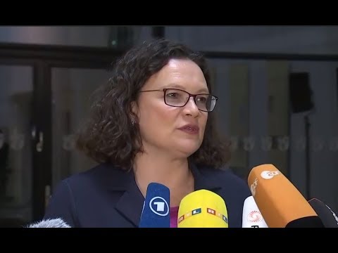 SPD-Chefin Andrea Nahles zum Kompromiss um Causa Maaen ...