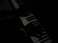 My brother plays Love in snow[Piano]