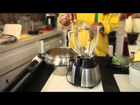 how to juice pineapple with skin