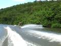 James Banks Wake Skate on Kauai, Hawaii - Wailua River -