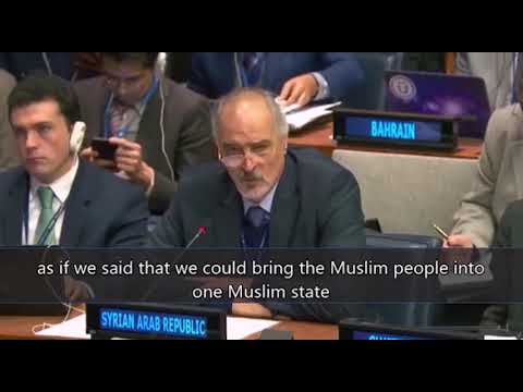 Syria with U.N. mic: There is no Jewish people