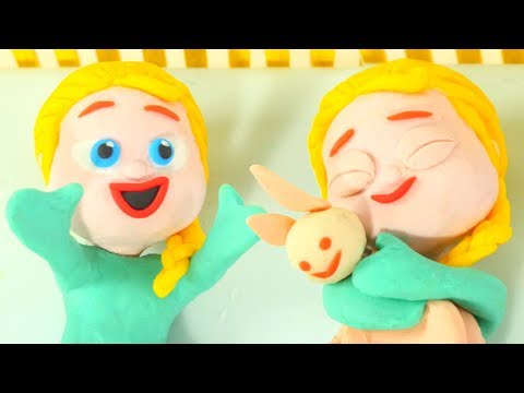 Baby Elsa Sleeps Frozen Elsa Superhero Babies Play Doh Cartoons Stop Motion Animations