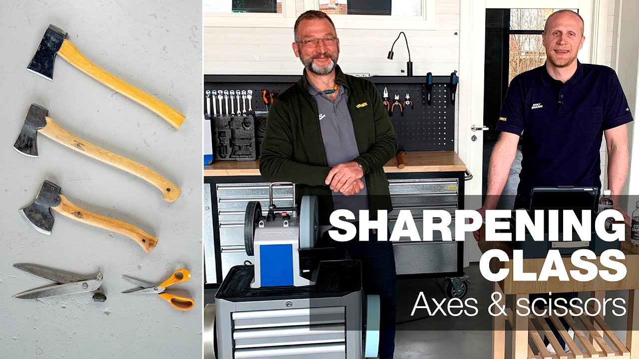 Axes & scissors sharpening | Part 2 | Tormek Live Sharpening Class